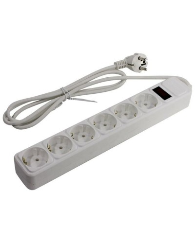 SP6W-130. Сетевой фильтр 6 розеток, 3м, белый. 5bites в Нижнем Тагиле