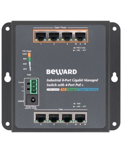 STWP-08HP4. Коммутатор 8-портовый. Beward в Нижнем Тагиле