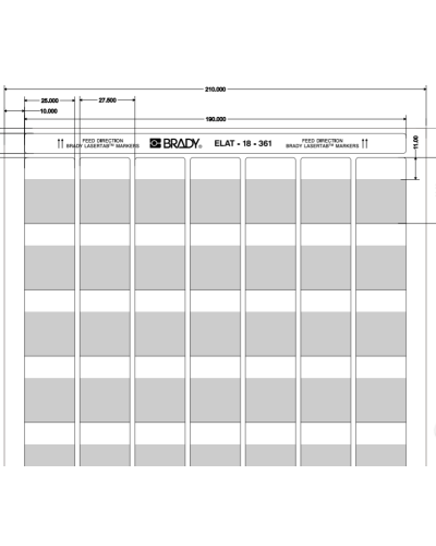 ELAT-18-361-2.5 (уп. 2500 шт.): Этикетка в Нижнем Тагиле