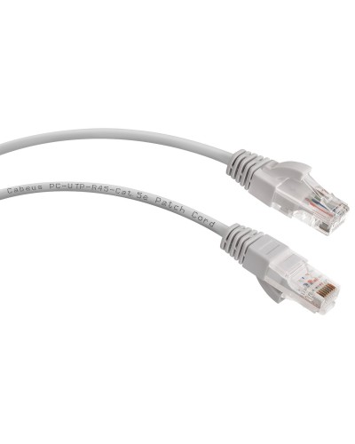 PC-UTP-RJ45-Cat.5e-2m-LSZH (8865c), серый. Патч-корд медный. CABEUS в Нижнем Тагиле