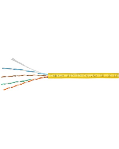 UTP-4P-Cat.5e-SOLID-LSZH-YL (9780c). Кабель «витая пара» (LAN) для структурированных систем связи. CABEUS в Нижнем Тагиле