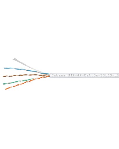 UTP-4P-Cat.5e-SOLID-LSZH-WH (9782c). Кабель «витая пара» (LAN) для структурированных систем связи. CABEUS в Нижнем Тагиле