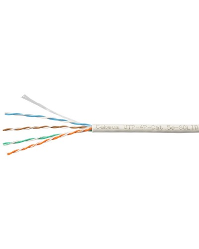 UTP-4P-Cat.5e-SOLID-LSZH-WH-100 (9782c-5). Кабель «витая пара» (LAN) для структурированных систем связи. CABEUS в Нижнем Тагиле