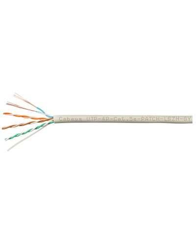UTP-4P-Cat.5e-SOLID-LSZH-GY-100 (9776c-5). Кабель «витая пара» (LAN) для структурированных систем связи. CABEUS в Нижнем Тагиле