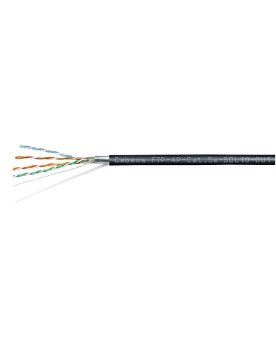 FTP-4P-Cat.5e-SOLID-OUT-LSZH-UV-100 (7176c-5). Кабель «витая пара» (LAN) для структурированных систем связи. CABEUS в Нижнем Тагиле