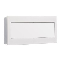 Корпус ЩРВ-М 20 модулей IP41 встраиваемый белая дверь (31105DEK). Корпус пластиковый. DEKraft