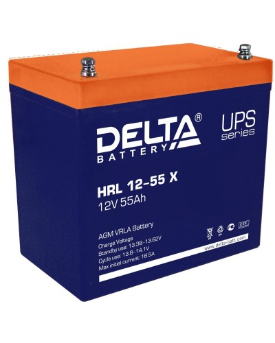 Delta HRL 12-55 X. Аккумулятор герметичный свинцово-кислотный. Delta в Нижнем Тагиле