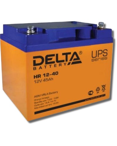 Delta HR 12-40. Аккумулятор герметичный свинцово-кислотный. Delta в Нижнем Тагиле