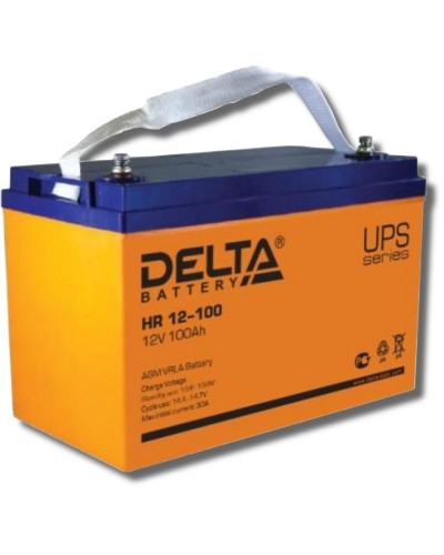 Delta HR 12-100. Аккумулятор герметичный свинцово-кислотный. Delta в Нижнем Тагиле