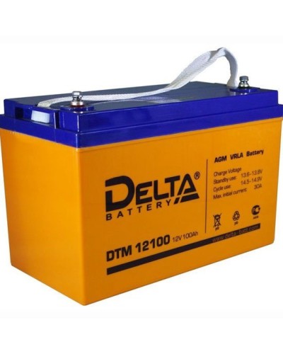 Delta DTM 12100 L. Аккумулятор герметичный свинцово-кислотный. Delta в Нижнем Тагиле