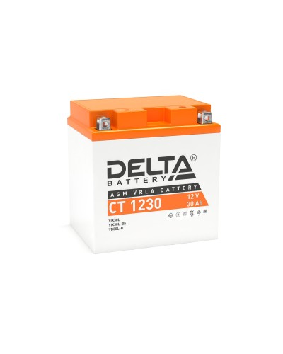 Delta CT 1230. Аккумулятор герметичный свинцово-кислотный стартерный. Delta в Нижнем Тагиле