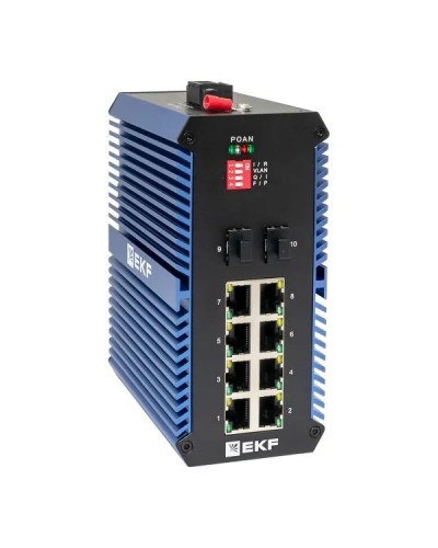 TSX-U-2GX/SFP-8GTP. Промышленный неуправляемый коммутатор. EKF в Нижнем Тагиле