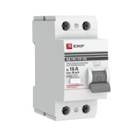 УЗО ВД-100 2P 16А 30мА тип AC эл-мех  PROxima (elcb-2-16-30-em-pro). Выключатель дифференциального тока (УЗО). EKF