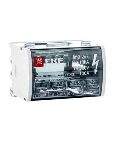 Шина нулевая в корпусе 2х7 (sn0-2х7). Шина нулевая в корпусе. EKF в Нижнем Тагиле