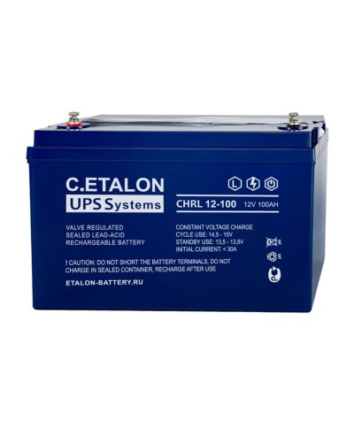 C.ETALON CHRL 12-100. Аккумулятор герметичный свинцово-кислотный. ETALON в Нижнем Тагиле