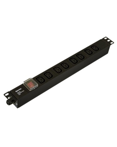 SHE19-8IEC-S-CB. Блок розеток 19. Hyperline в Нижнем Тагиле