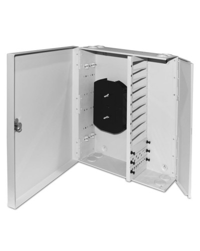 FO-WBX-12xSLT-W140H42-96UN-GY. Кросс оптический настенный. Hyperline в Нижнем Тагиле