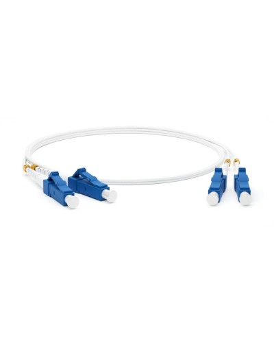FC-D2-9A1-LC/UR-LC/UR-H-1M-LSZH-WH. Патч-корд волоконно-оптический LC-LC. Hyperline в Нижнем Тагиле