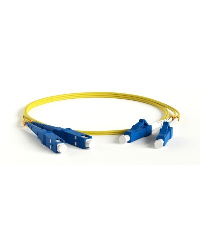 FC-D2-9-LC/UR-SC/UR-H-1.5M-LSZH-YL. Патч-корд волоконно-оптический одномодовый. Hyperline в Нижнем Тагиле