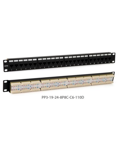 PP3-19-24-8P8C-C5E-110D. Патч-панель 19. Hyperline в Нижнем Тагиле
