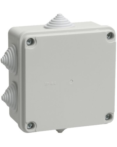 Коробка распаячная КМ41234 100х100х50 открытой проводки IP55 6 гермовводов серая (UKO11-100-100-050-K41-55). Коробка распаячная безгалогенная (HF). IEK в Нижнем Тагиле