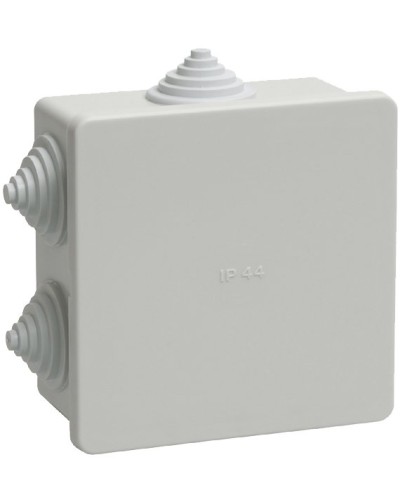 Коробка распаячная КМ41235 85х85х40 открытой проводки IP44 6 гермовводов серая (UKO11-085-085-040-K41-44). Коробка распаячная безгалогенная (HF). IEK в Нижнем Тагиле