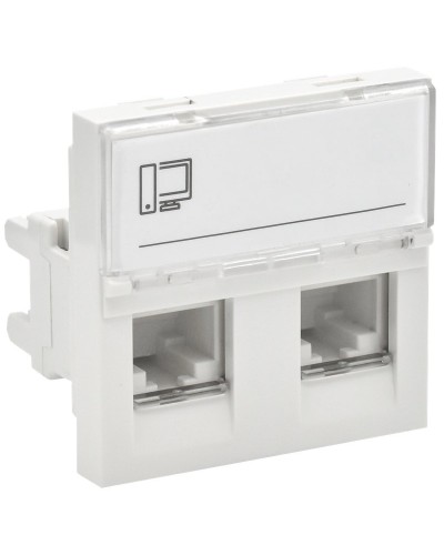 Розетка RJ45 кат.5E PRIMER РКИ-22-00-П-5 белый IEK (PR-KK40D-RI-0-2-2C5EU-K01). Розетка RJ-45. IEK в Нижнем Тагиле