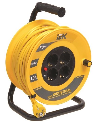УК50 4 места, 50м (WKP15-16-04-50). Удлинитель на катушке Industrial. IEK в Нижнем Тагиле