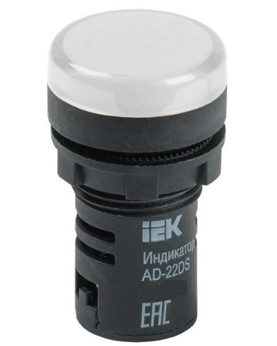 Лампа AD22DS (LED) матрица D22 мм 230В белый (BLS10-ADDS-230-K01). Светосигнальный индикатор. IEK в Нижнем Тагиле