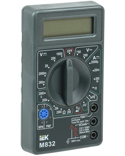 Мультиметр цифровой Universal M832 (TMD-2S-832). Мультиметр цифровой. IEK в Нижнем Тагиле