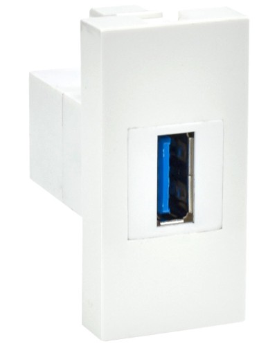 Розетка USB A 3.0 PRIMER РКЮ-10-00-П белый IEK (PR-KK40D-RU-0-1-A3-K01). Розетка USB. IEK в Нижнем Тагиле