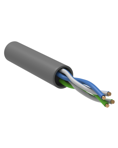 GENERICA U/UTP 5E 24AWG 2PR PVC серый (BC1-C5E02-111-100-R-G). Кабель «витая пара» (LAN) для структурированных систем связи. IEK в Нижнем Тагиле