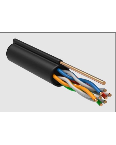 GENERICA U/UTP 5E 24AWG 4PR LDPE трос черный (BC3-C5E04-159-305-R-G). Кабель «витая пара» (LAN) для структурированных систем связи. IEK в Нижнем Тагиле