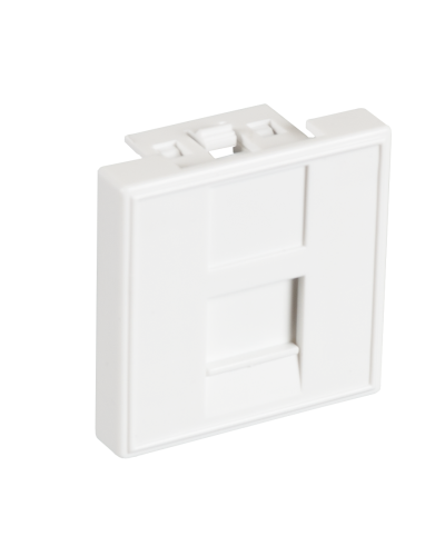 EC-IMF-1-WT-10 (10шт). Вставка 45x45 (Mosaic) для 1 модуля Keystone Jack. NETLAN в Нижнем Тагиле