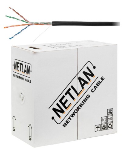 U/UTP 4pair, Cat5e, Out, PE, CCA (CCA-UU004-5E-PE-BK) . Кабель «витая пара» (LAN) для структурированных систем связи. NETLAN в Нижнем Тагиле