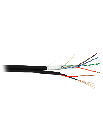 F/UTP 4pair, Cat5e, Out, PVC+PWR (EC-UF004-5E-PC150-PE-BK). Кабель «витая пара» (LAN) для структурированных систем связи. NETLAN в Нижнем Тагиле