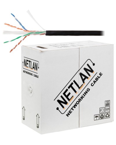 U/UTP 4pair, Cat6, Solid, Out, PE (EC-UU004-6-PE-BK). Кабель «витая пара» (LAN) для структурированных систем связи. NETLAN в Нижнем Тагиле