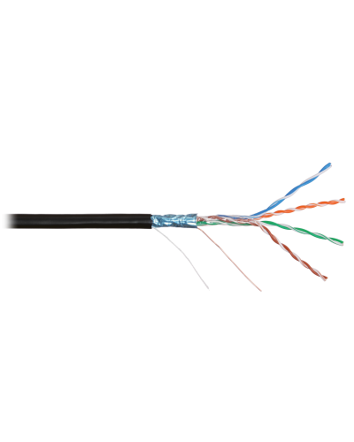 F/UTP 4pair, Cat5e, Solid, In/Out, нг(А)-HF (NMC 4200C-BK). Кабель «витая пара» (LAN) для структурированных систем связи. NIKOMAX в Нижнем Тагиле