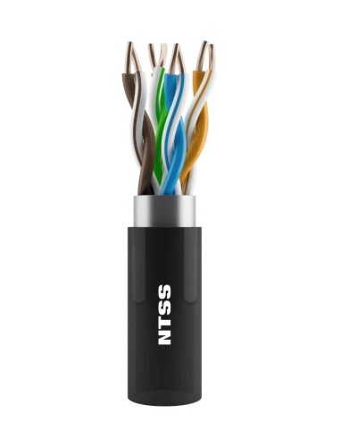 NTSS-OUT-UTP4-5Е-PE-BL кат.5E UTP 4 пары 24AWG PE внешний 305м черный. Кабель «витая пара» (LAN) для структурированных систем связи. NTSS в Нижнем Тагиле