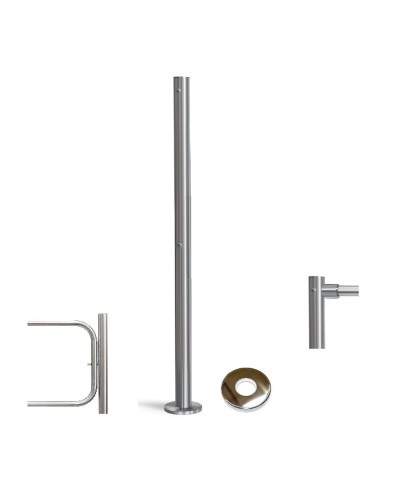 PERCo-BH02 2-15 с крышкой. Стойка с отверстием под стопорный механизм поворотной секции и с 2-мя отверстиями для крепления патрубков на стороне, противоположной створке. PERCo в Нижнем Тагиле