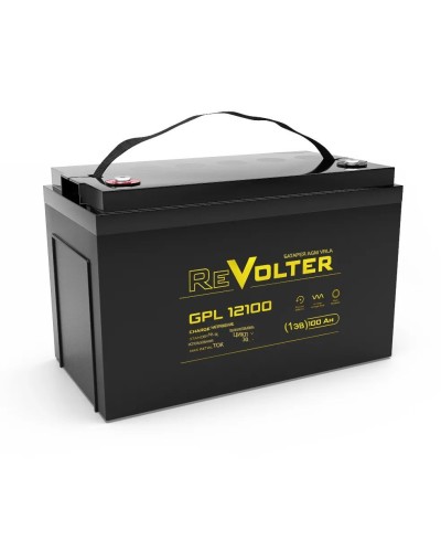 Revolter GPL 12100. Аккумулятор автомобильный герметичный свинцово-кислотный. Revolter в Нижнем Тагиле