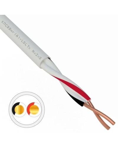 КПСВВнг(А)-LSLTx 1х2х1,0 REXANT (01-4872). Кабель для систем передачи данных пониженной пожароопасности c низким дымо- и газовыделением, с низкой токсичностью продуктов горения. Rexant в Нижнем Тагиле