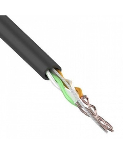 U/UTP, CAT 5e, PE, 2PR, 24AWG, OUTDOOR, SOLID, черный, 305м, REXANT (01-0025). Кабель «витая пара» (LAN) для структурированных систем связи. Rexant в Нижнем Тагиле