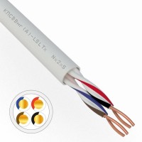 КПСВВнг(А)-LSLTx 2х2х0,5 REXANT (01-4875). Кабель для систем передачи данных пониженной пожароопасности c низким дымо- и газовыделением, с низкой токсичностью продуктов горения. Rexant