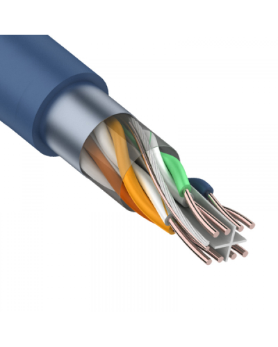 F/UTP, CAT 6, PVC, 4PR, 23AWG, INDOOR, SOLID, синий, 305 м, REXANT (01-0147). Кабель «витая пара» (LAN) для структурированных систем связи. Rexant в Нижнем Тагиле