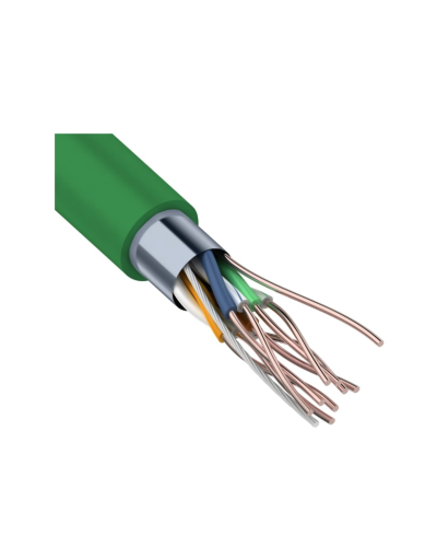 F/UTP, CAT 5e, нг(А)-LSLTx, 4х2х0,52мм, 24AWG, INDOOR, SOLID, зеленый, 305м REXANT (01-0161). Кабель «витая пара» (LAN) для структурированных систем связи. Rexant в Нижнем Тагиле
