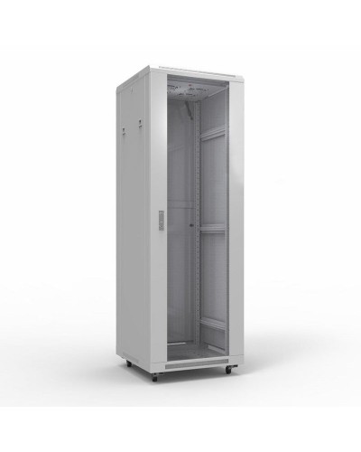 Шкаф телекоммуникационный 19 напольный 42U 600х800 мм, передняя дверь стекло, задняя дверь металл, RAL 7035 (состоит из 3 частей) (04-2306). Шкаф телекоммуникационный 19 напольный 42U. Rexant в Нижнем Тагиле