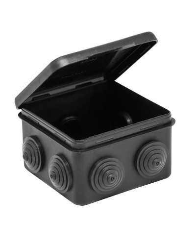 Коробка TYCO ОП 80х80х50мм откидная крышка УХЛ1 IP54 черный (67040МЧ). Коробка распределительная. RuVinil в Нижнем Тагиле