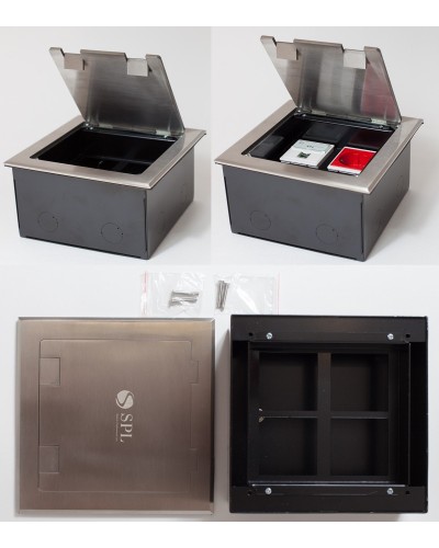 Люк на 4 поста (45х45), из нержавеющей стали, с коробкой, IP40 (300014). Люк. SPL в Нижнем Тагиле