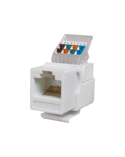 Модуль-вставка Keystone Кат5е, без.инстр.зад, белый UTP (10-0312): Вставка Keystone Jack RJ-45 в Нижнем Тагиле